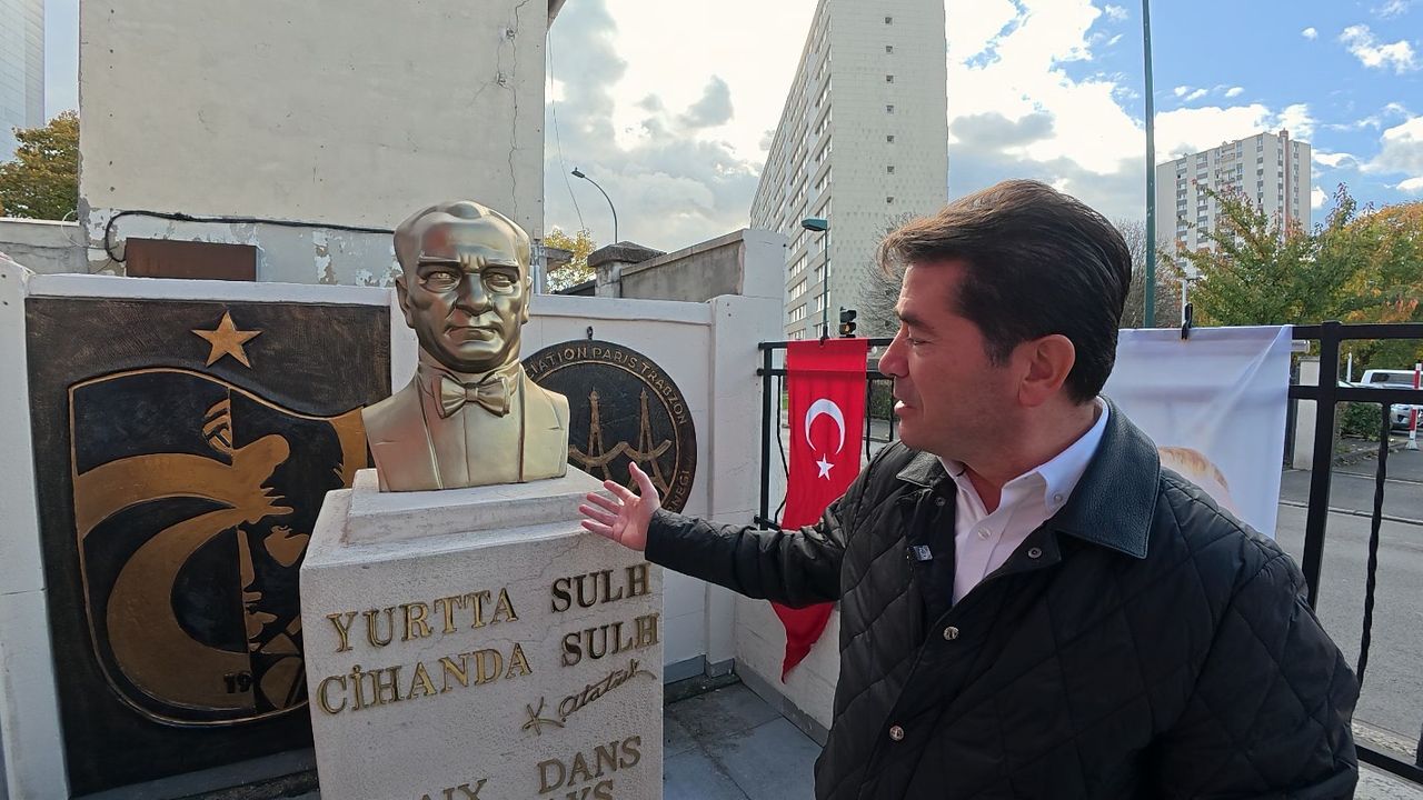 “FRANSA’DAKİ İLK VE TEK ATATÜRK BÜSTÜ, TRABZONLULAR DERNEĞİMİZDE”