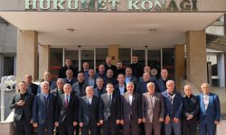 MUHTARLARDAN KAYMAKAM ULUSOY’A "HAYIRLI OLSUN" ZİYARETİ