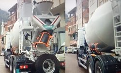 BETON MİKSERİ İLÇEDE SEVİNÇLE KARŞILANDI