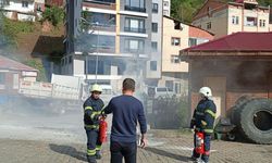 YANGIN SÖNDÜRME ŞİŞELERİ KULLANILARAK YANGINLARA MÜDAHALE