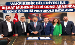 VAKFIKEBİR BELEDİYESİ İLE İNŞAAT MÜHENDİSLERİ ODASI ARASINDA TEKNİK İŞ BİRLİĞİ PROTOKOLÜ İMZALANDI
