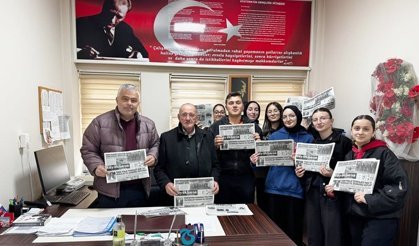 ŞALPAZARI ANADOLU LİSESİNDEN BÜYÜKLİMAN POSTASI GAZETESİNE TEŞEKKÜR