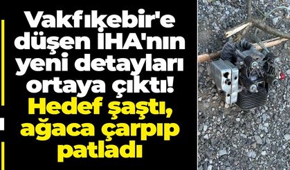 Hedef şaştı, ağaca çarpıp patladı