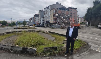 “KAVŞAK ÇALIŞMALARI” YIKIMLA BAŞLADI