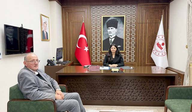 37 YILLIK ŞALPAZARI İLÇESİNİN İLK KADIN KAYMAKAMINA HAYIRLI OLSUN ZİYARETİ