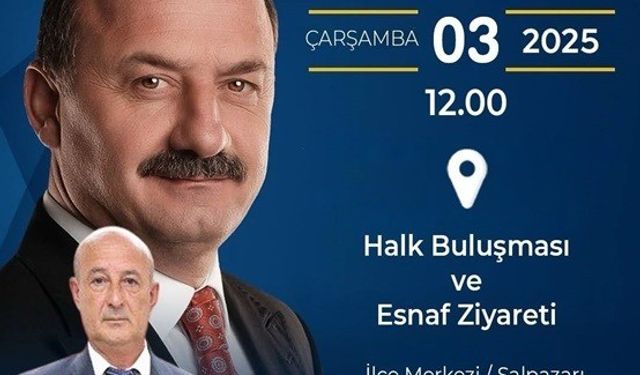 ANAHTAR PARTİ GENEL BAŞKANI ÇARŞAMBA GÜNÜ ŞALPAZARI HALKIYLA BULUŞACAK