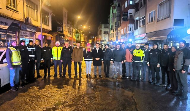 YILBAŞI GECESİ GÖREVİ BAŞINDAKİ PERSONELLER ZİYARET EDİLDİ