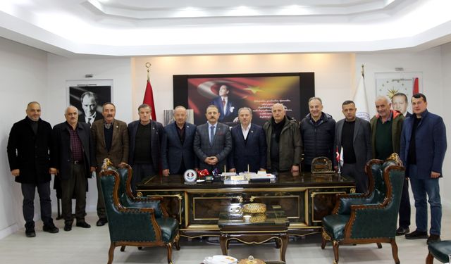 BÜYÜKLİMAN MUHTARLARINDAN BAŞKAN KOÇAL’A ZİYARET!