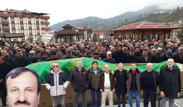 KALBİNE YENİLEN ÇAYKUR İŞÇİSİNİ 41 YILLIK ASKER ARKADAŞLARINDAN SON GÖREV