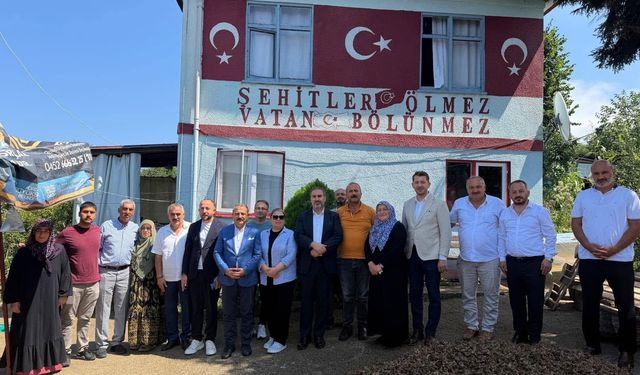 AK PARTİ HEYETİNDEN ŞEHİT POLİS MAHMUT BİLGİN’İN AİLESİNE ANLAMLI ZİYARET