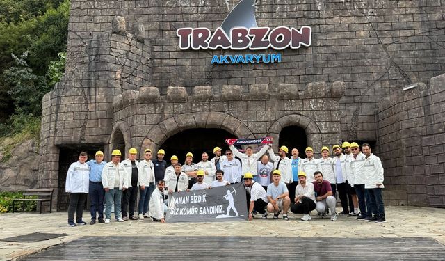 BAŞKAN KAYA, ZONGULDAKLI MADENCİLERİ TRABZON AKVARYUM’DA AĞIRLADI
