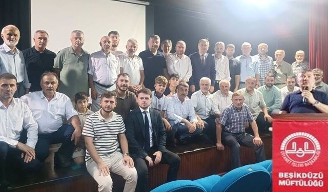 AĞASARLI HOCAMIZ KARA, BEŞİKDÜZÜ’NDEKİ MEVLİD-İ NEBİ HAFTASI KONFERANSINDA KONUŞTU