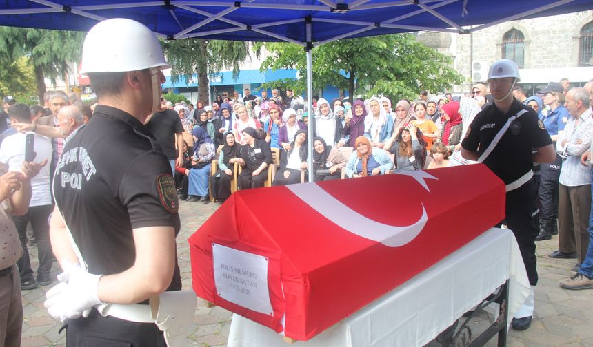 17 YILLIK POLİS MEMURU ADNAN SATAN İÇİN TÖREN DÜZENLENDİ