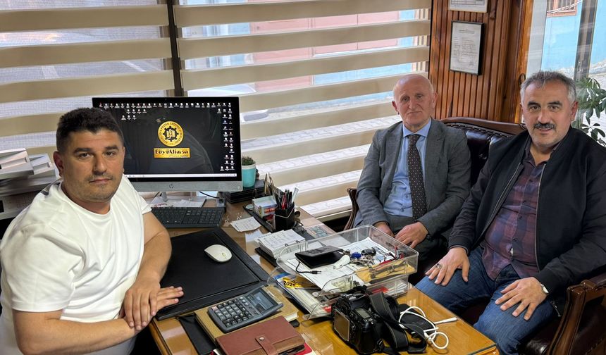 BAŞKAN KESKİN’DEN GAZETEMİZE ZİYARET