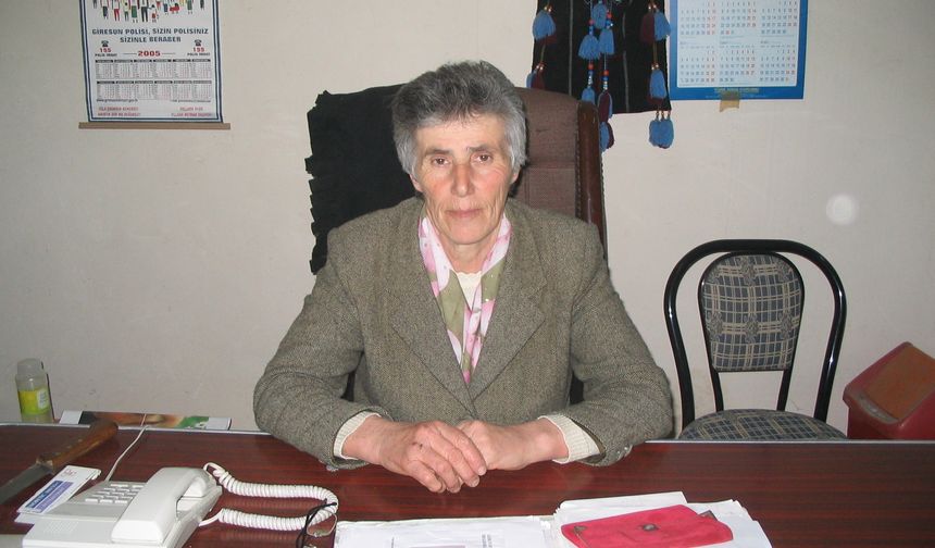 BEŞİKDÜZÜ İLÇESİNİN TEK BAYAN MUHTARTIYDI