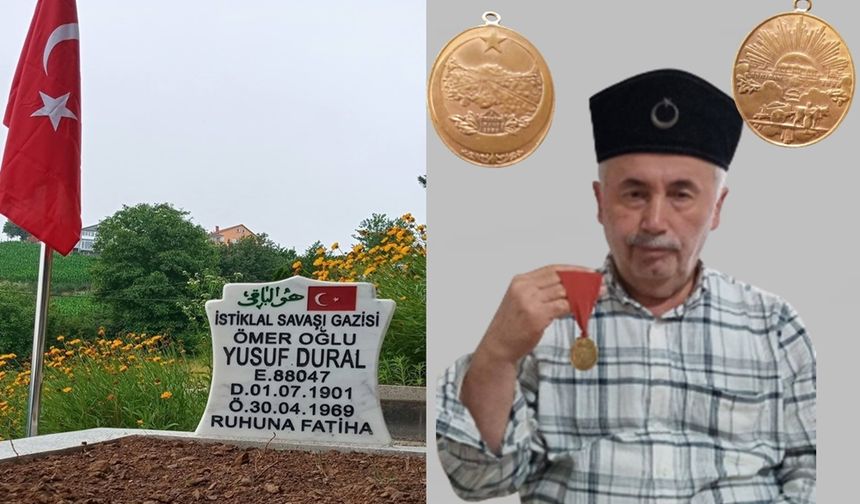 BABASININ İSTİKLAL MADALYASINA 60 YIL SONRA KAVUŞTU