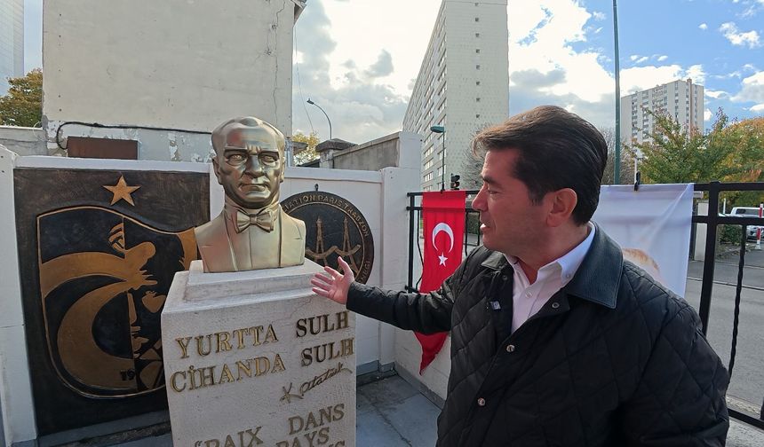 “FRANSA’DAKİ İLK VE TEK ATATÜRK BÜSTÜ, TRABZONLULAR DERNEĞİMİZDE”