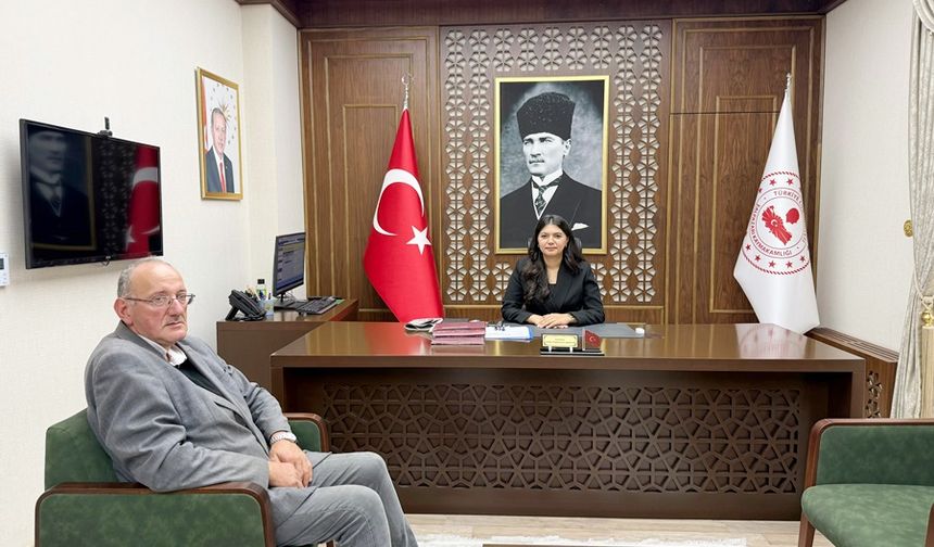 37 YILLIK ŞALPAZARI İLÇESİNİN İLK KADIN KAYMAKAMINA HAYIRLI OLSUN ZİYARETİ