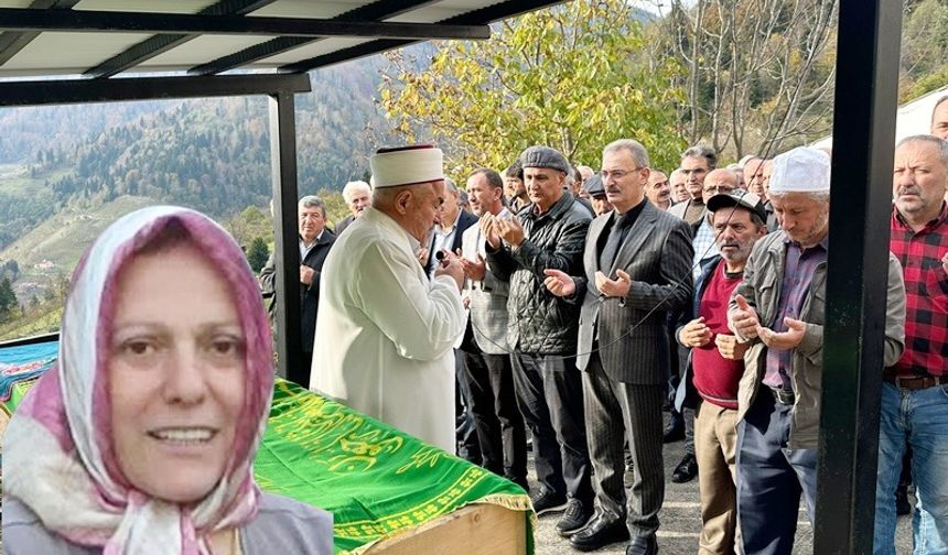 2 ÇOCUK ANNESİ 59 YAŞINDA GÖZYAŞLARI ARASINDA EBEDİYETE UĞURLANDI