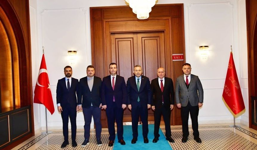 BEŞİKDÜZÜ HEYETİNDEN VALİ TAHİR ŞAHİN’E ZİYARET