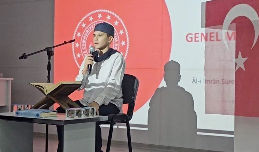 AĞASAR’IN EVLADI HAFIZ FURKAN EFE BÖLGE BİRİNCİSİ