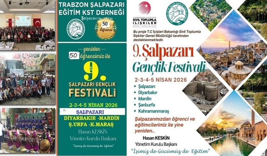 Başkan Keskin’in 9’uncu Gençlik Festivali Akdeniz ve Güneydoğu Anadolu Bölgesinde 4 Gün Sürecek