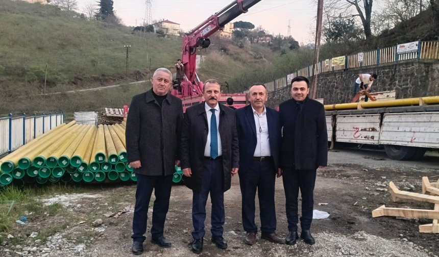 BAŞKAN KOÇAL MÜJDEYİ ŞANTİYEDEN VERDİ