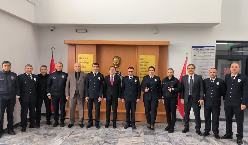 POLİS HAFTASI KAPSAMINDA EMNİYET TEŞKİLATI ZİYARET EDİLDİ