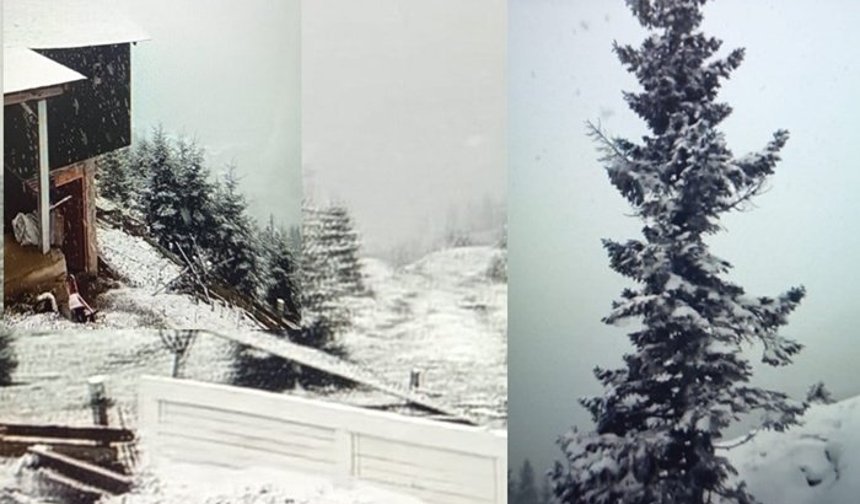 SİS DAĞI VE KADIRGA YAYLASI CİVARLARINA 23- NİSANDA KAR YAĞDI