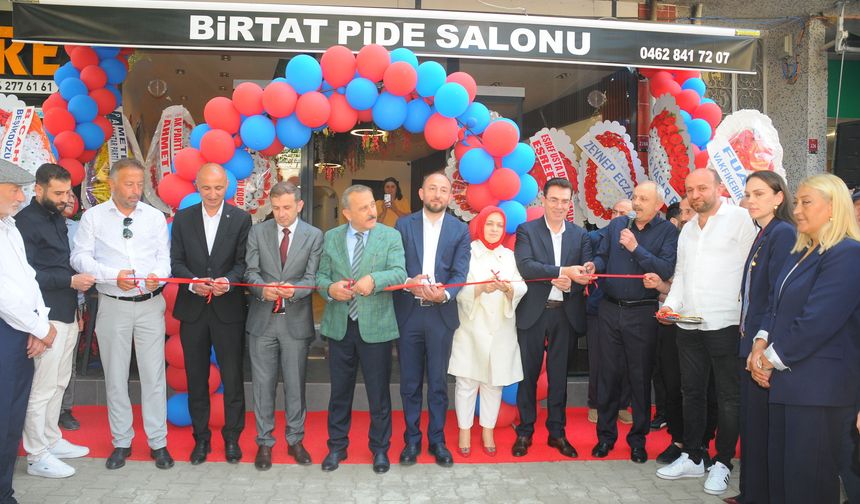 BİRTAT PİDE SALONU DUALARLA HİZMETE AÇILDI