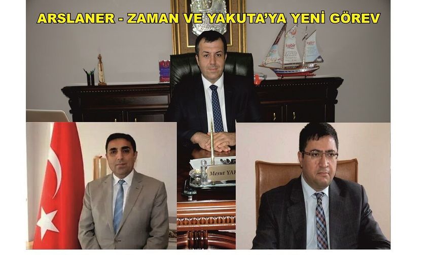 İLÇEMİZİN ESKİ KAYMAKAMLARI ASLANER, ZAMAN VE YAKUTA’YA YENİ GÖREV