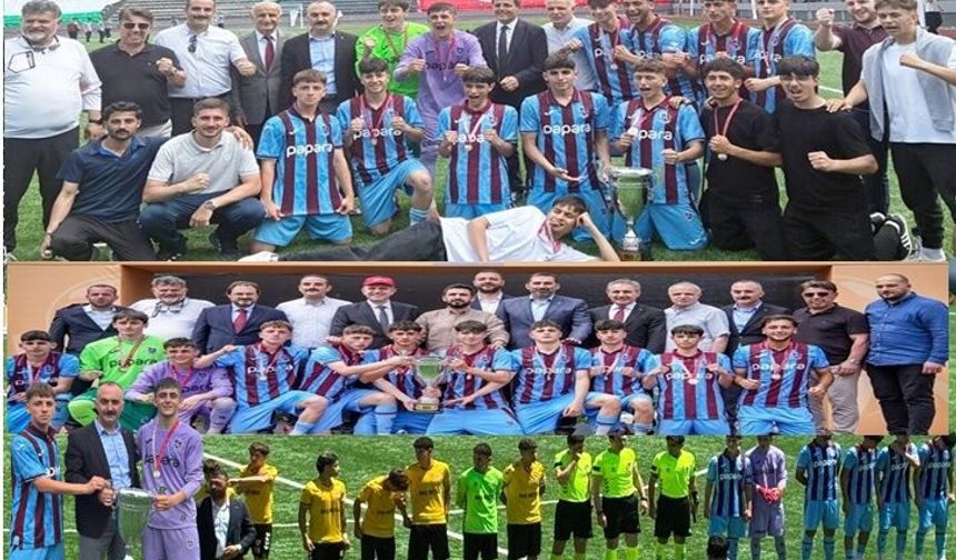 Ağasarlı Hemşehrimiz Araklı İlçe Milli Eğitim Şube Müdürü Özen Kupayı Alan Takımı Kutladı
