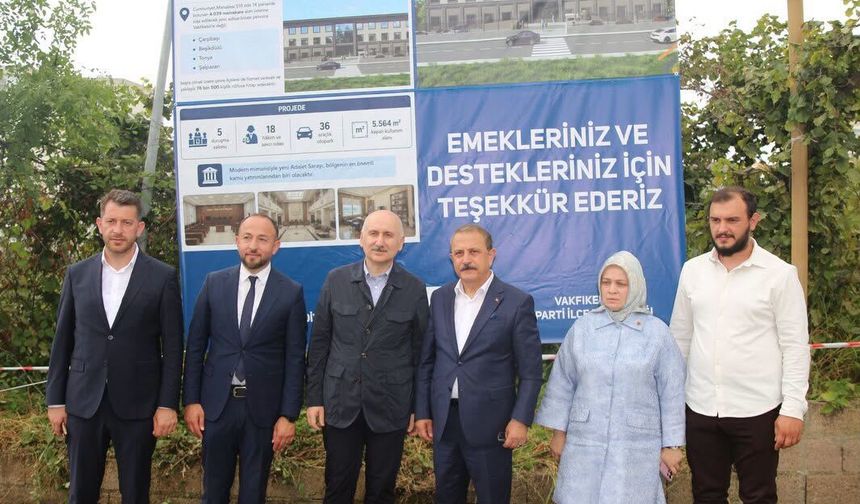 YENİ ADALET SARAYI İNŞA ALANINA ZİYARET