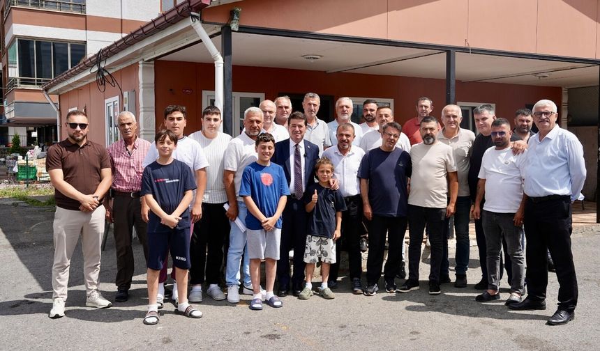 BAŞKAN KAYA, BAHÇECİK DOLMUŞ DURAĞI ESNAFIYLA BULUŞTU