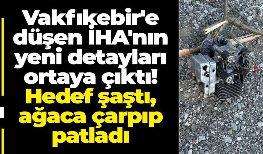 Hedef şaştı, ağaca çarpıp patladı