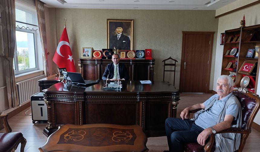 KAYMAKAM SARIDOĞAN’I ZİYARET ETTİK