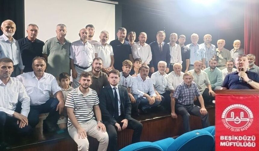 AĞASARLI HOCAMIZ KARA, BEŞİKDÜZÜ’NDEKİ MEVLİD-İ NEBİ HAFTASI KONFERANSINDA KONUŞTU
