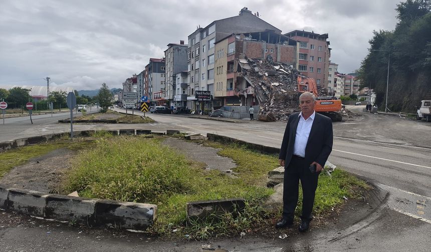 “KAVŞAK ÇALIŞMALARI” YIKIMLA BAŞLADI
