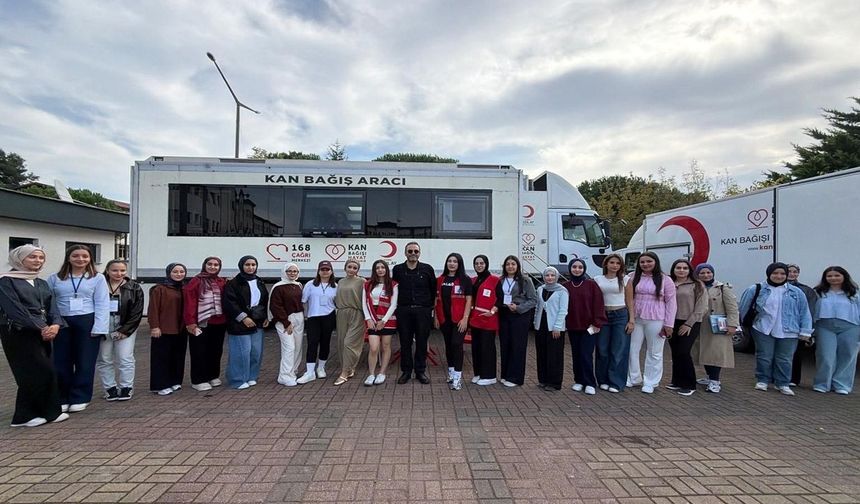 BEŞİKDÜZÜ MYO’DA KAN BAĞIŞI ETKİNLİĞİ