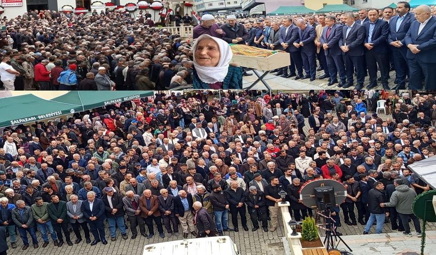 BAŞKAN KURUKIZ’IN ANNESİNİ MAHŞERİ KALABALIK UĞURLADI