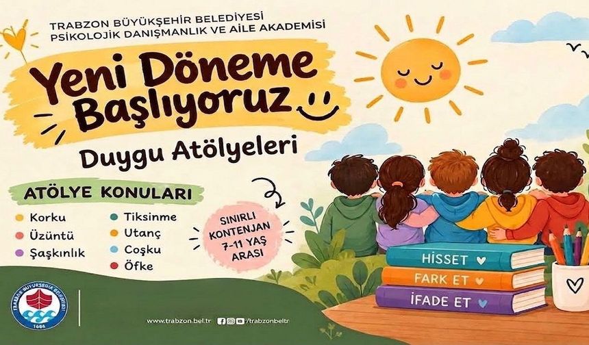 BÜYÜKŞEHİR’İN DUYGU ATÖLYELERİ’NDE YENİ DÖNEM BAŞLIYOR