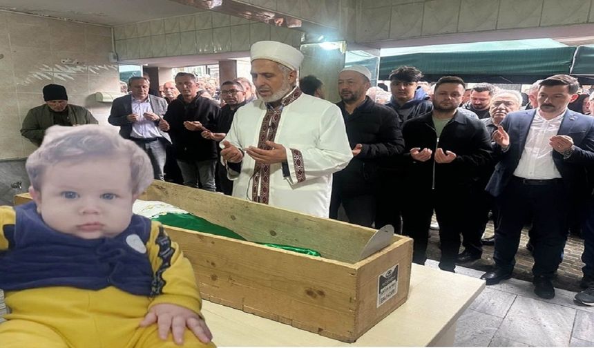 KALBİNE YENİLEN 5 AYLIK GÖKTÜRK BEBEK EBEDİYETE UĞURLANDI